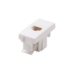 MODULO CONNETTORE RJ45 CAT 5E BIANCO