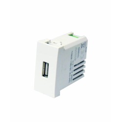 MODULO KIT USB 16A 230V OUTPUT: 5A 2.1V BIANCO