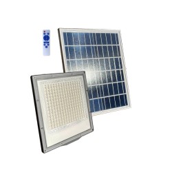 SOLARE LED PROIE. LIGHT ON 100W1000LM BATT.3.7V/10AH PAN.SOL.6V/10W IP65