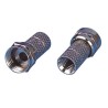 CONNETTORE IN METALLO PER CAVO SATELLITARE DIAMETRO 5MM