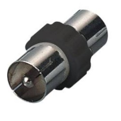 ADATTATORE TV SPINA/SPINA 9,5MM NERO