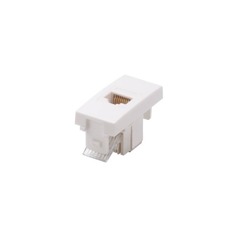 MODULO CONNETTORE RJ45 CAT 5E BIANCO