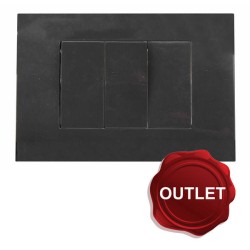 KIT 3 MODULI COMPOSTO DA 1 SUPPORTO + 1 PLACCA +1 INTERR.UNIP