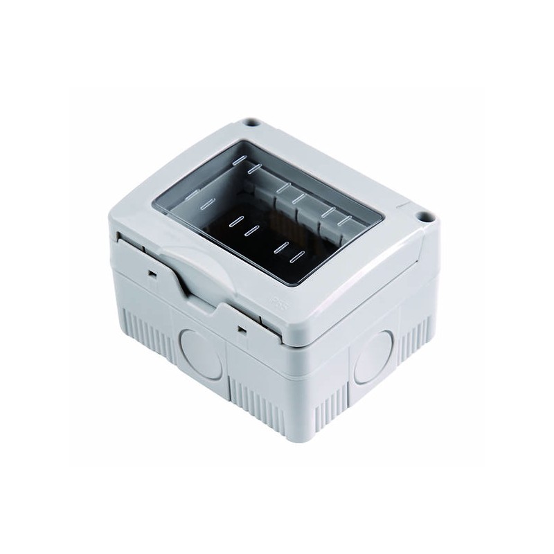 CONTENITORE PORTAFRUTTI DA PARETE 3 POSTI CON COPERCHIO-IP55