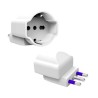 ADATTATORE SALVASPAZIO SP DISASSATA 16A 2P+T 1PR UNIVERSALE BIANCO SFUSO