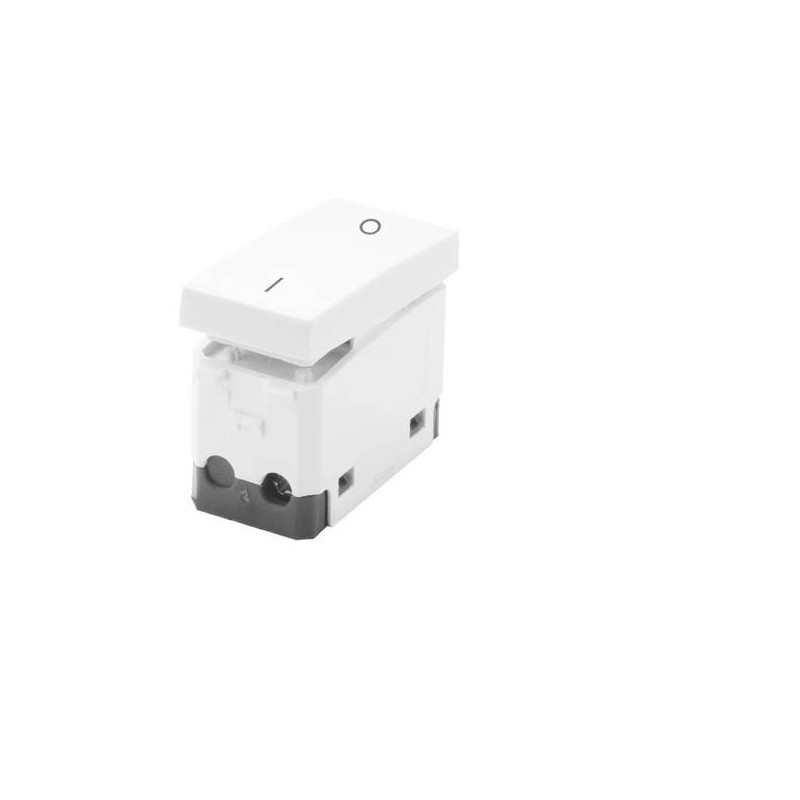 INTERRUTTORE BIPOLARE 16A 125/250V CON INDICATORE ON-OFF IMQ BIANCO