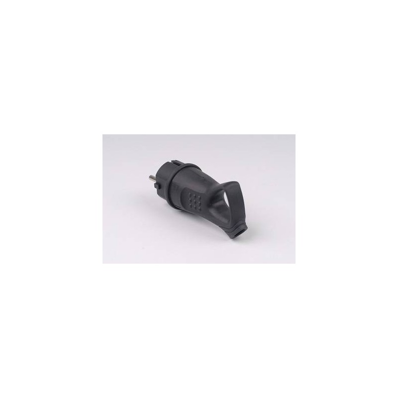 SPINA SCHUKO GOMMA ANTISPRUZZO IP44 CON GANCIO ESTRAZIONE