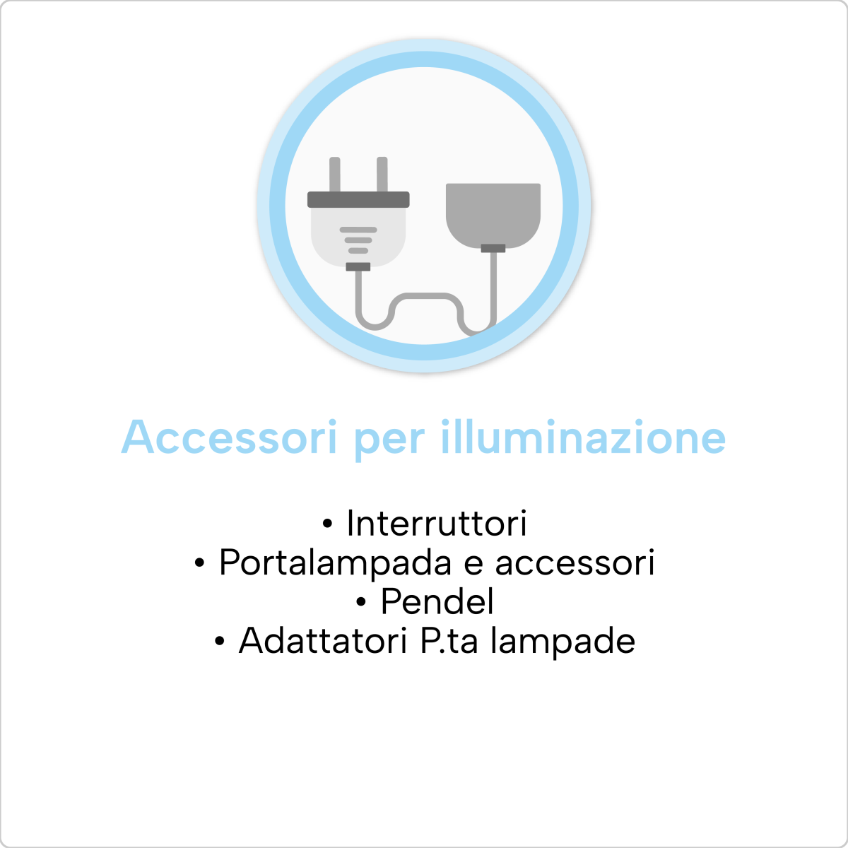 accessori per illuminazione